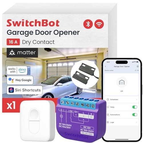 SwitchBot Smart Garage Door Opener (with Remote)